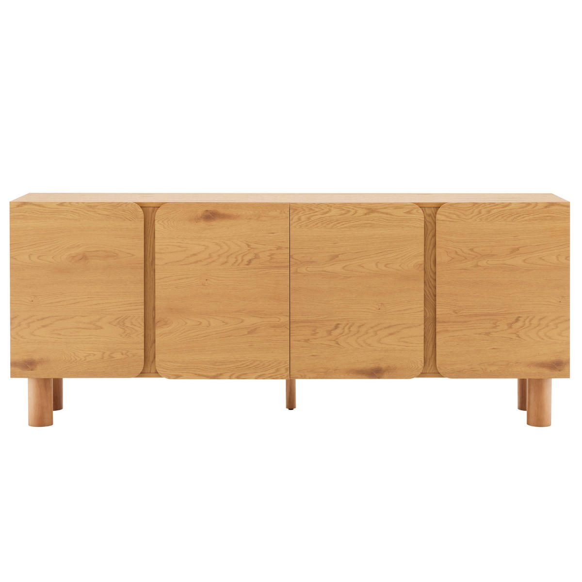 SIDEBOARD, helles Holz - Beige, Holz (180/75/38.2cm) - Oviala