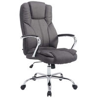 BÜROSTUHL Xavier Two, Stoffbezug Dunkelgrau - Dunkelgrau, Textil/Metall (62/125/70cm) - TPFLiving