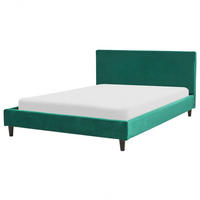 PAT TAPIȚAT 140/200cm verde închis Fitou - verde închis, material textil (140/200cm) - Beliani