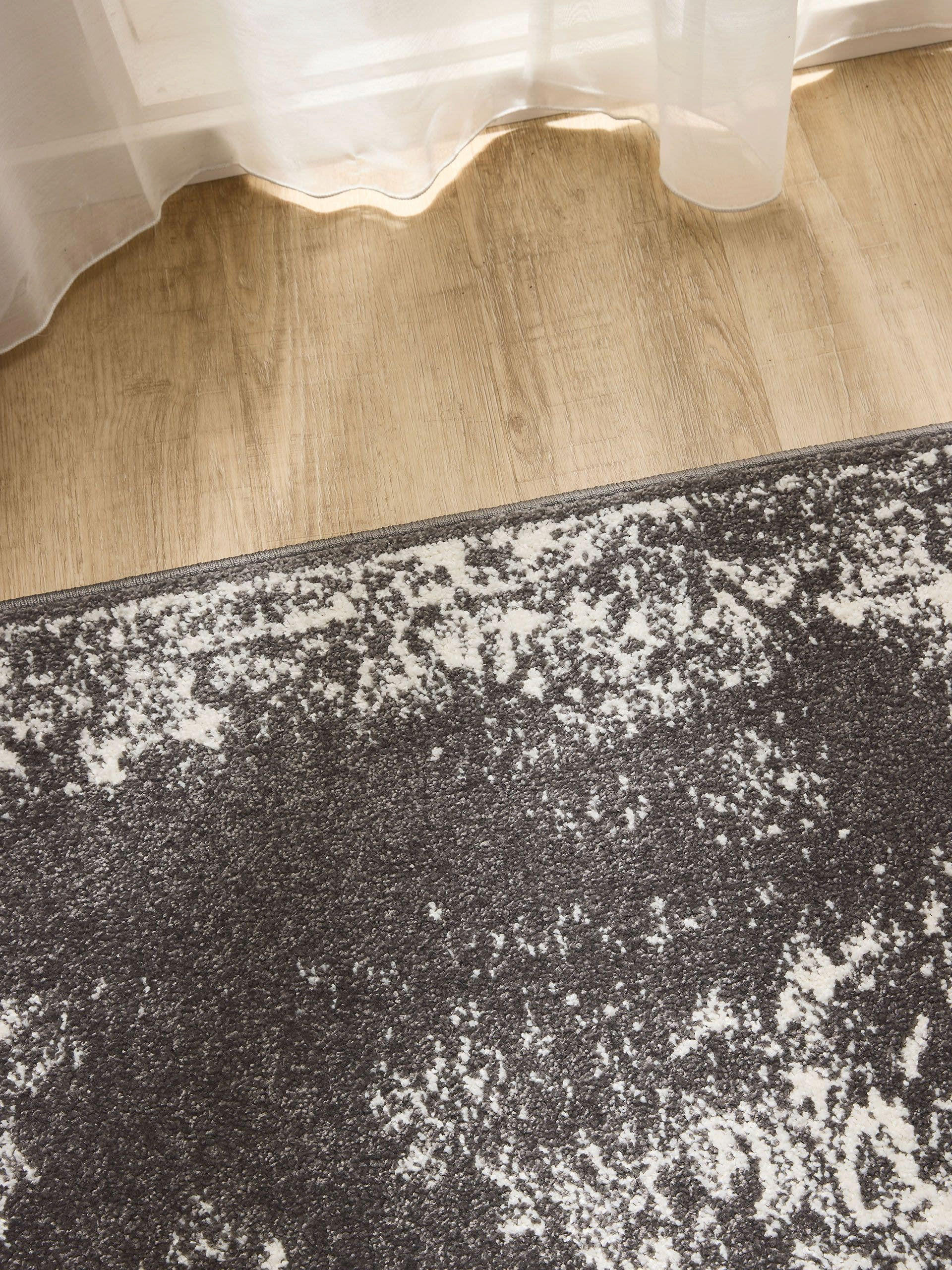 VINTAGE-TEPPICH Sia 200/300 cm - Grau, Kunststoff (200/300cm) - benuta