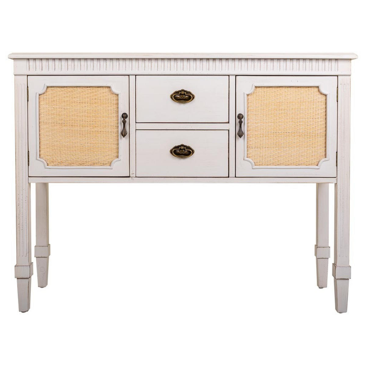 KONSOLE aus Holz 108x36x82 cm - Weiß, Holz (36/108/82cm) - Wanderlust