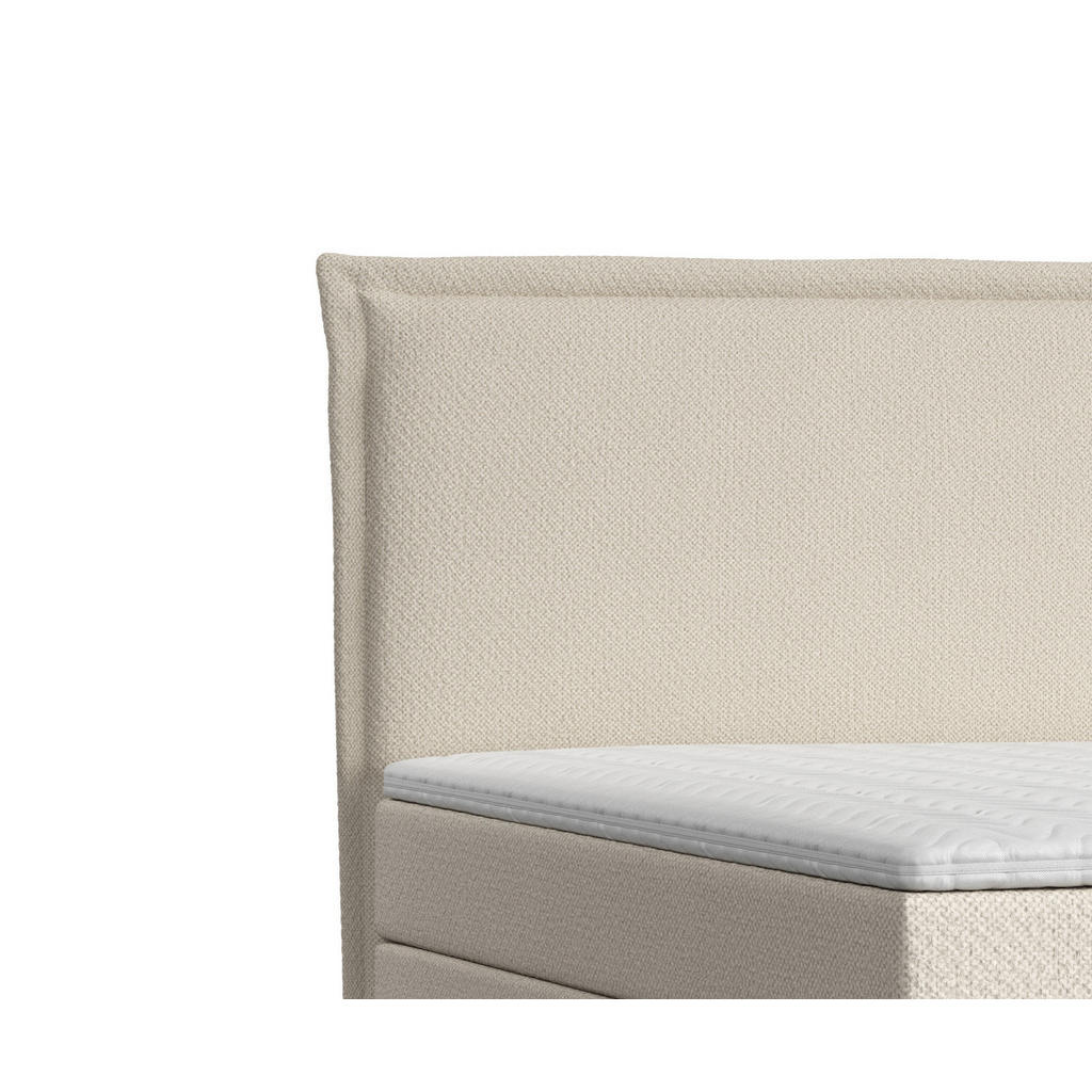 Thumbnail - Maison de Reve Kontinentalbett, Beige, Textil, Buche, Kiefer, H2, Höhe ca. 20 cm, 200x200 cm, Oeko-Tex® Standard 100, Re...