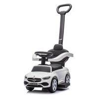 RUTSCHER Mercedes Benz C-Klasse weiß Stauraum Fußstütze Schiebegriff Hupe - Weiß, Kunststoff (84/40/83cm) - Chipolino