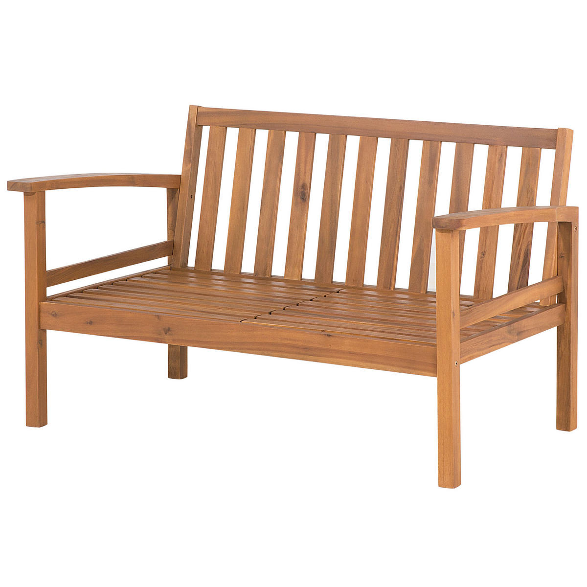 4-SITZER LOUNGE SET zertifiziertes Holz hellbraun Manila - Taupe/Hellbraun, Holz - Beliani