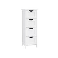 BEISTELLSCHRANK MEXICO CITY - Weiß, Holzwerkstoff (30/82/30cm) - Hansiro