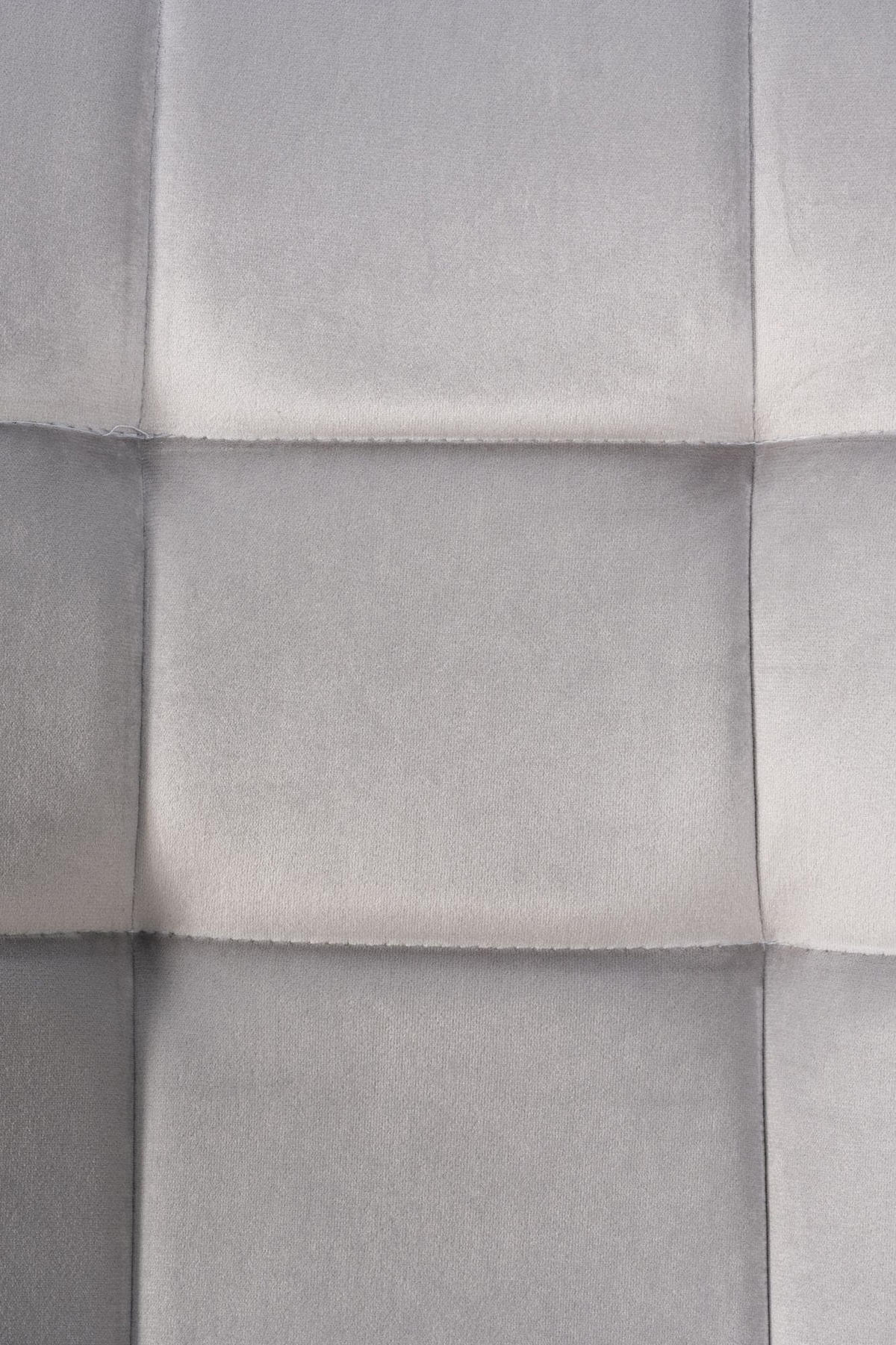 ESSZIMMERSTÜHLE 4er-Set VOUL Grau Samt - Grau, Textil/Metall (45/84/55cm) - DELUKE