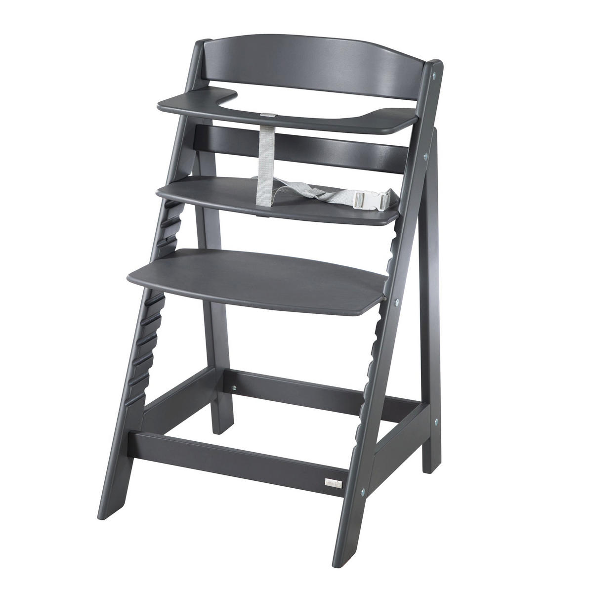 HOCHSTUHL-SET 2in1 Born Up Anthrazit - Anthrazit, Holzwerkstoff/Textil (46/94/66.5cm) - Roba