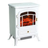 ELEKTROKAMIN, 950/1850W, Überhitzungs-Schutz, Weiß, 41,5 x 28 x 54,8 cm - Weiß, Metall (28/54.8/41.5cm) - HOMCOM