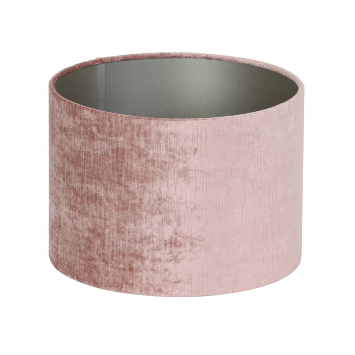 LAMPENSCHIRM GEMSTONE Ø50x38 cm, Samt, Altrosa - Altrosa, Textil (50/50/38cm) - Light & Living