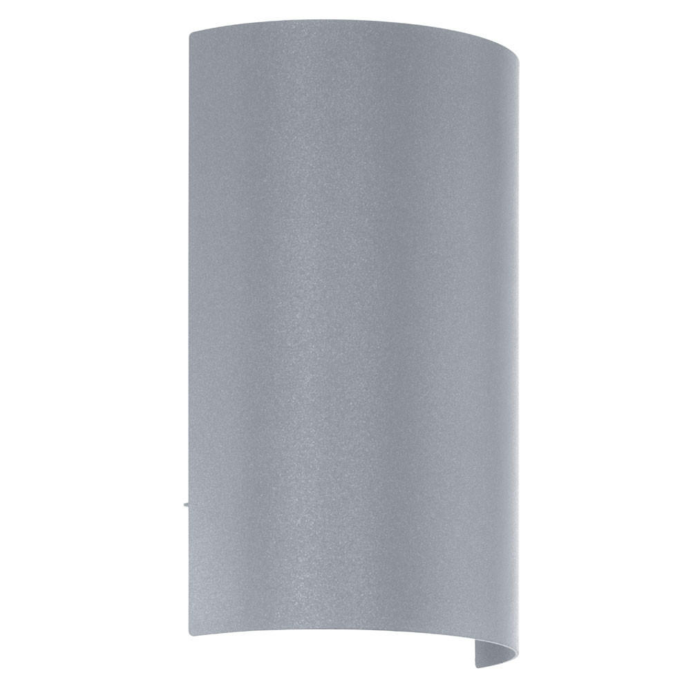 LED AUSSEN-WANDLEUCHTE Stahl Silber CORFINO - Silberfarben, Metall (6.5/21/13.5cm)