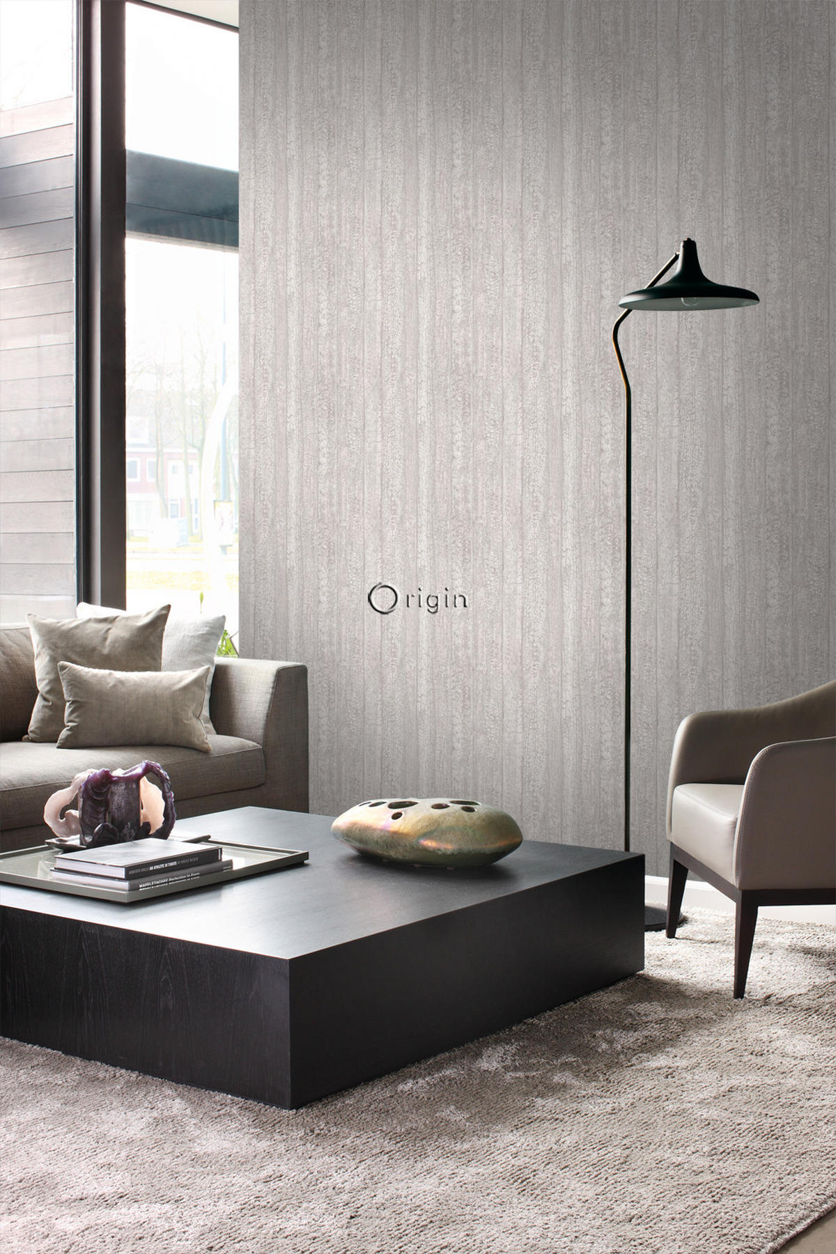 TAPETE Holz-optik 53 cm x 10.05 m - Beige, Papier (53/1000cm) - Origin Wallcoverings