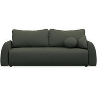 3-SITZER SOFA Nubelle dunkelgrün Chenille-Bezug, wasserabweisend - Dunkelgrün/Schwarz, Kunststoff/Textil (244/85/93cm) - Selsey