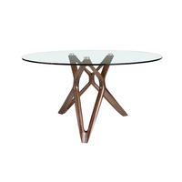 ESSTISCH Walnuss Schwarz 130/130/75 cm - Walnussfarben/Schwarz, Holz (130/130/75cm) - ANGEL CERDA