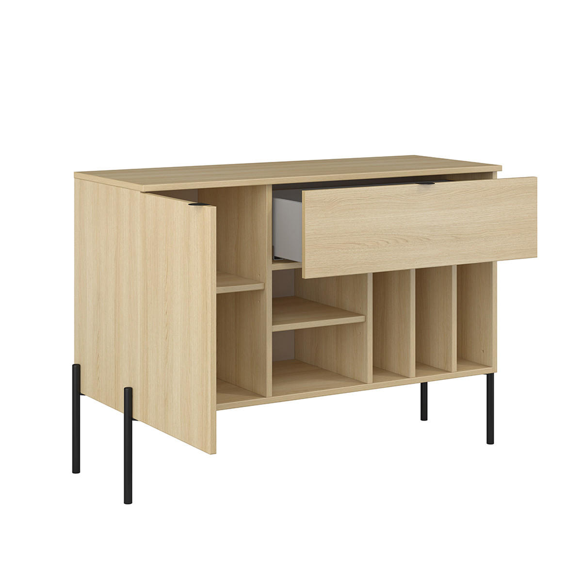 SIDEBOARD Lucilla Holz - Braun, Holzwerkstoff (105/75/40cm) - Petits-meubles