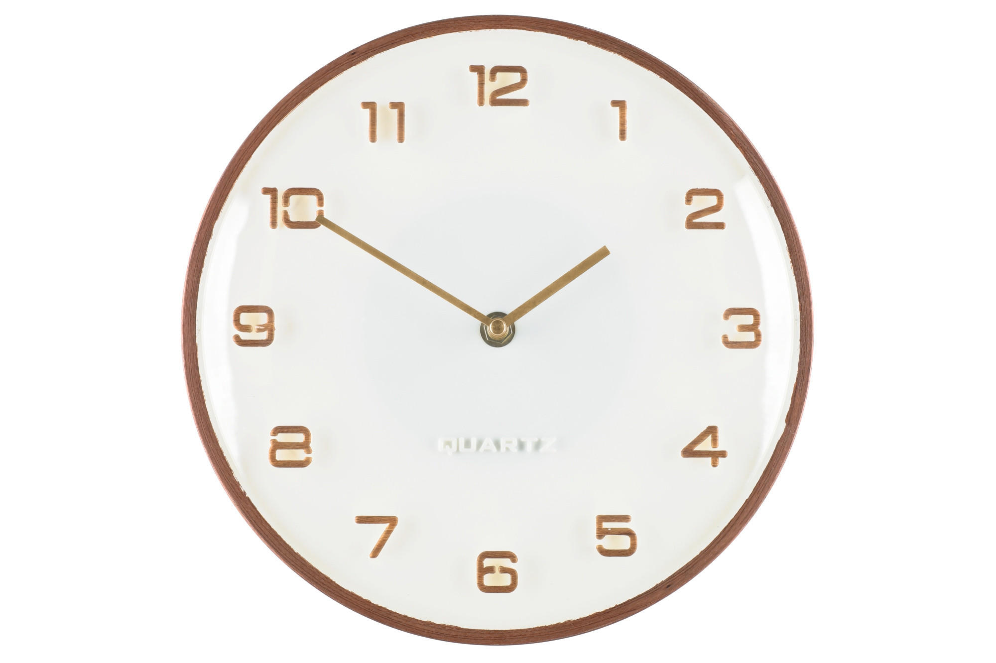 XXXLutz Wanduhr Braun 25x25x3 cm