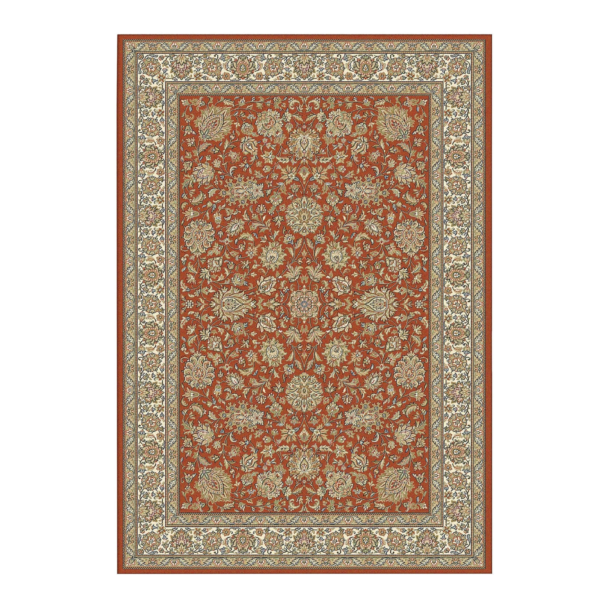 DESIGN Teppich mit Blumenmuster rot - Rot, Textil (200/290cm) - AFK Living
