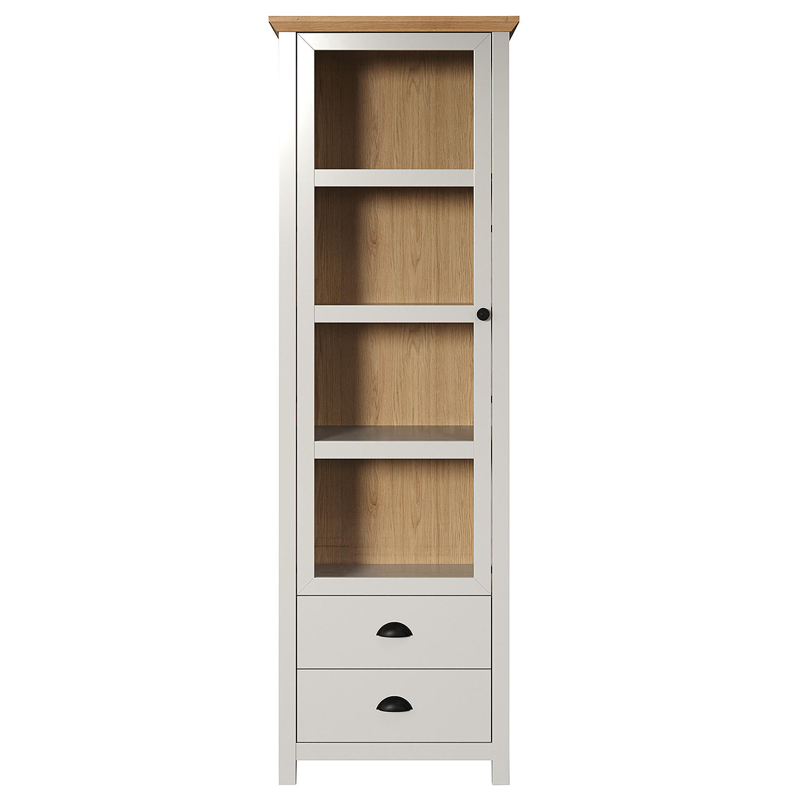 VITRINE Landside Grau - Grau, Holzwerkstoff (65/201/41cm) - ebuy24