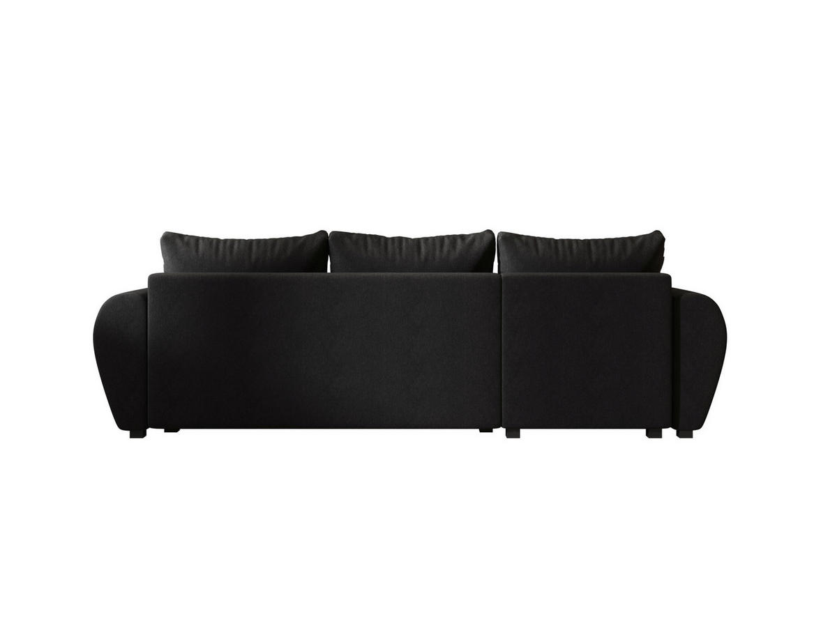 ECKSOFA MOLISA L Cosmic 100 Links mit Schlaffunktion - Schwarz, Textil (245/145cm) - Bedante