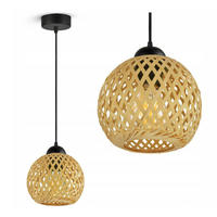 PENDELLEUCHTE BOHO - Beige/Schwarz, Holz/Metall (13/13/100cm) - kiki design