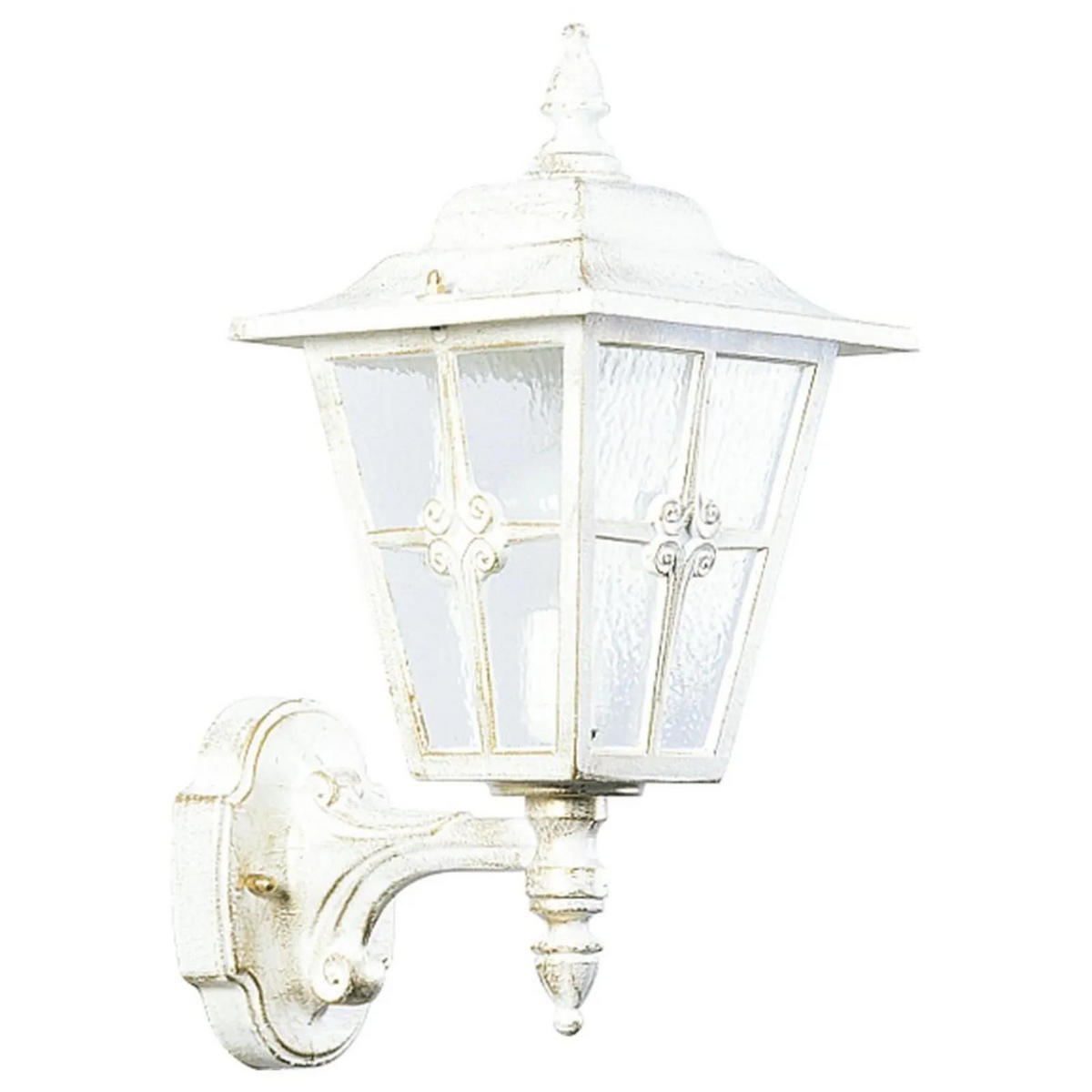 WAND- & DECKENLEUCHTE Weiß - Goldfarben/Weiß, Metall (22/47.5/22cm) - click-licht