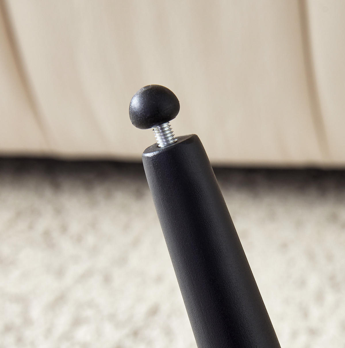 COUCHTISCH rund Ø 70 cm MDF Marmoroptik Grau Schwarz - Grau, Metall (70/70/35.5cm) - Meubliv