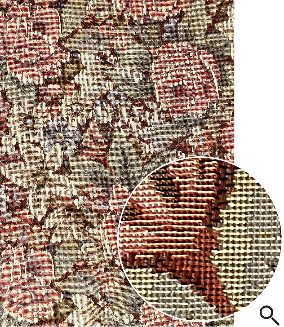 FOTOTAPETE gesticktes Blumenmuster 200 x 279 cm - Terracotta, Papier (200/279cm) - ESTAhome