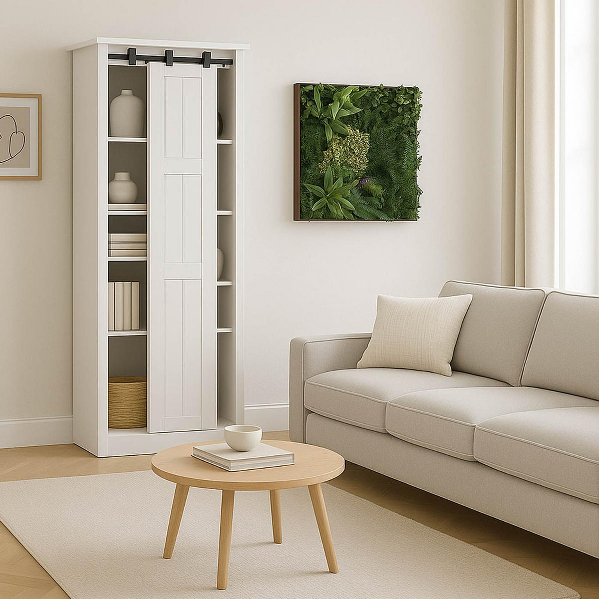 ROZTAŽITÉ OBRAZY Z RŮŽIČEK Zelená - zelená barva, plast (50/50cm) - MCW