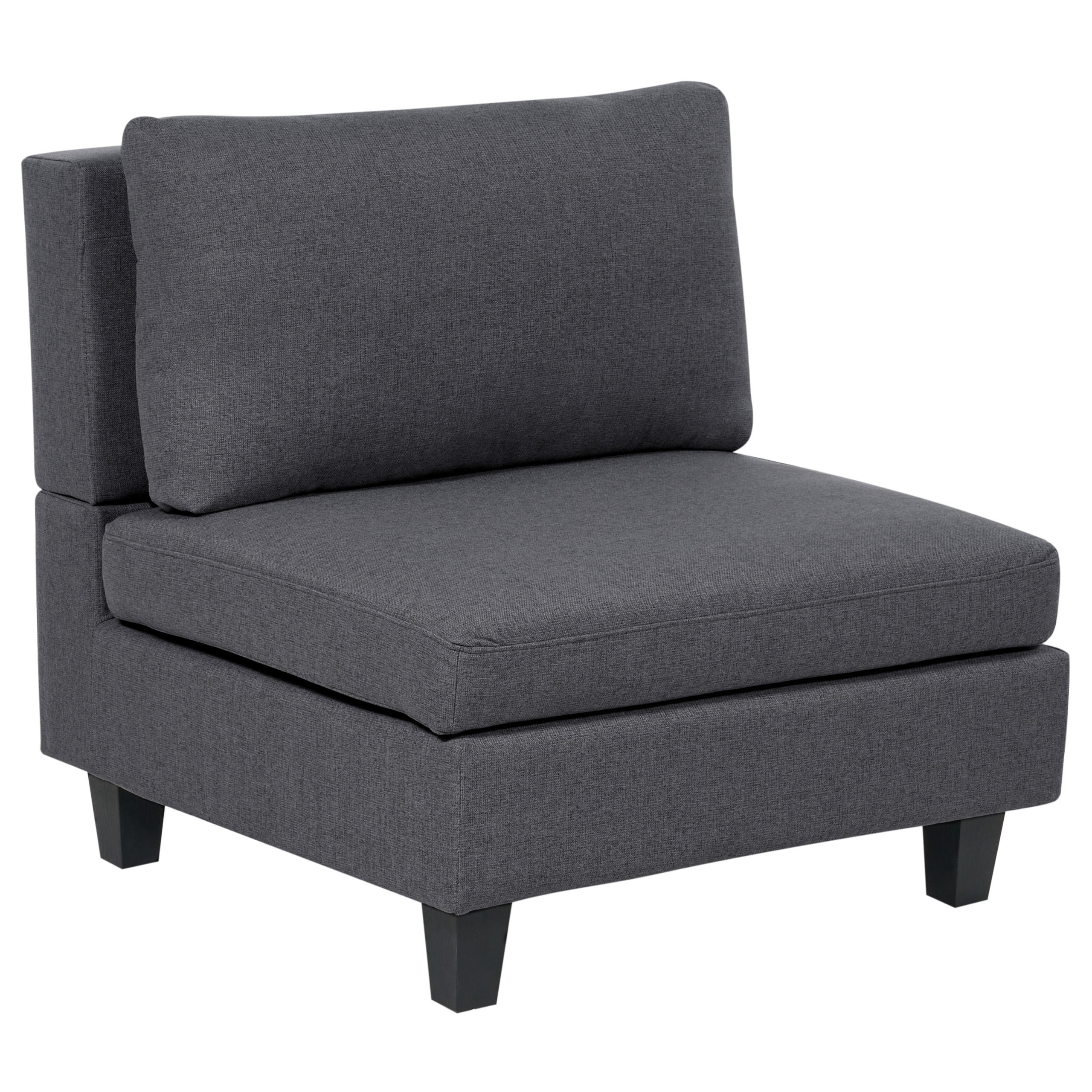 Beliani Sesselmodul Dunkelgrau, Grau, Schwarz 76x72x76 cm
