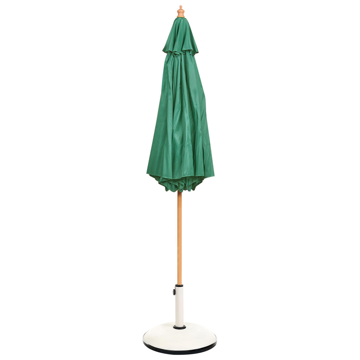 VELKÝ SLUNEČNÍK 270 cm Zelený Toscana - zelená barva/hnědá, dřevo (270/270cm) - Beliani