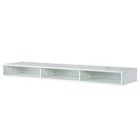 LOWBOARD Buche 180x43x17 weiß lackiert WIEN #117 - Weiß, Holz (180/17/43cm) - Massivmoebel24