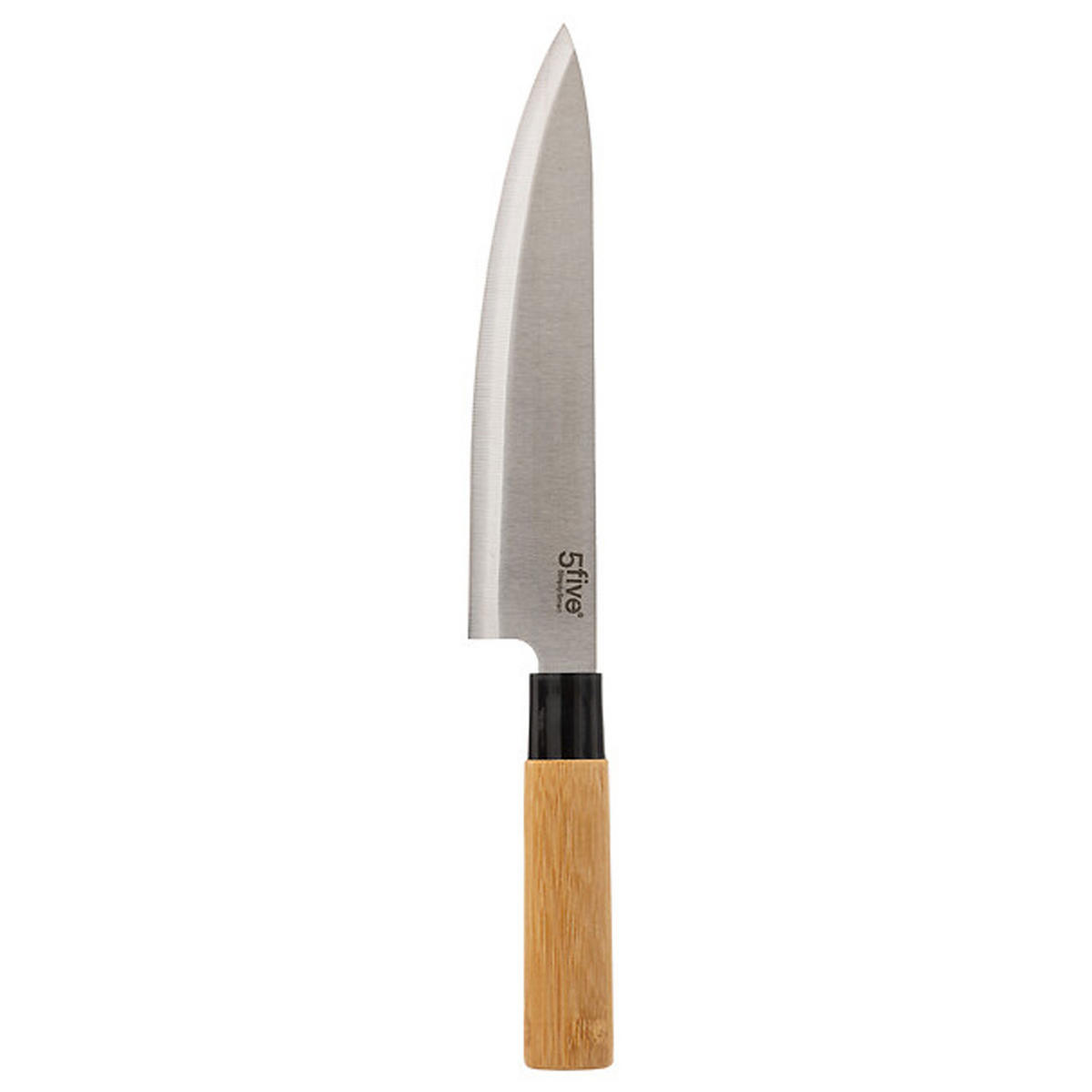 SCHNEIDEBRETT Set Black Bamboo mit 3 Messern, Bambus, Edelstahl, Braun, 35 x 25 cm - Braun, Holz (26.5/40.2cm) - 5five Simply Smart