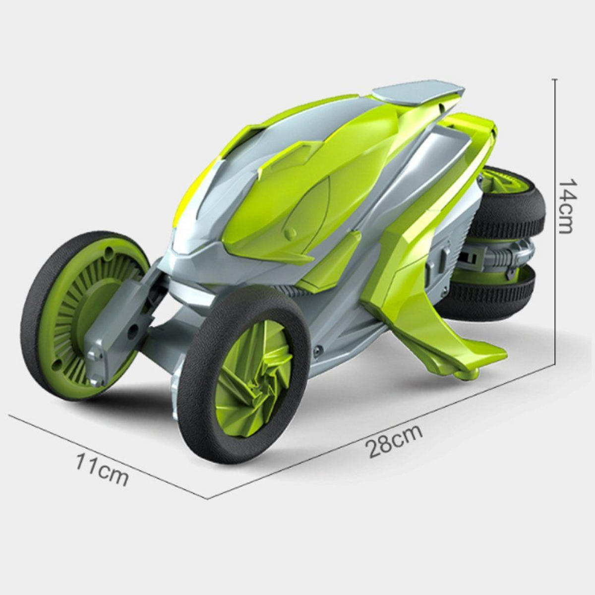 AUTO DÁLKOVÉ OVLÁDÁNÍ Eichstätt II 15,5/15/13,5cm - zelená barva, plast (15/13.5/15.5cm) - Nettlife