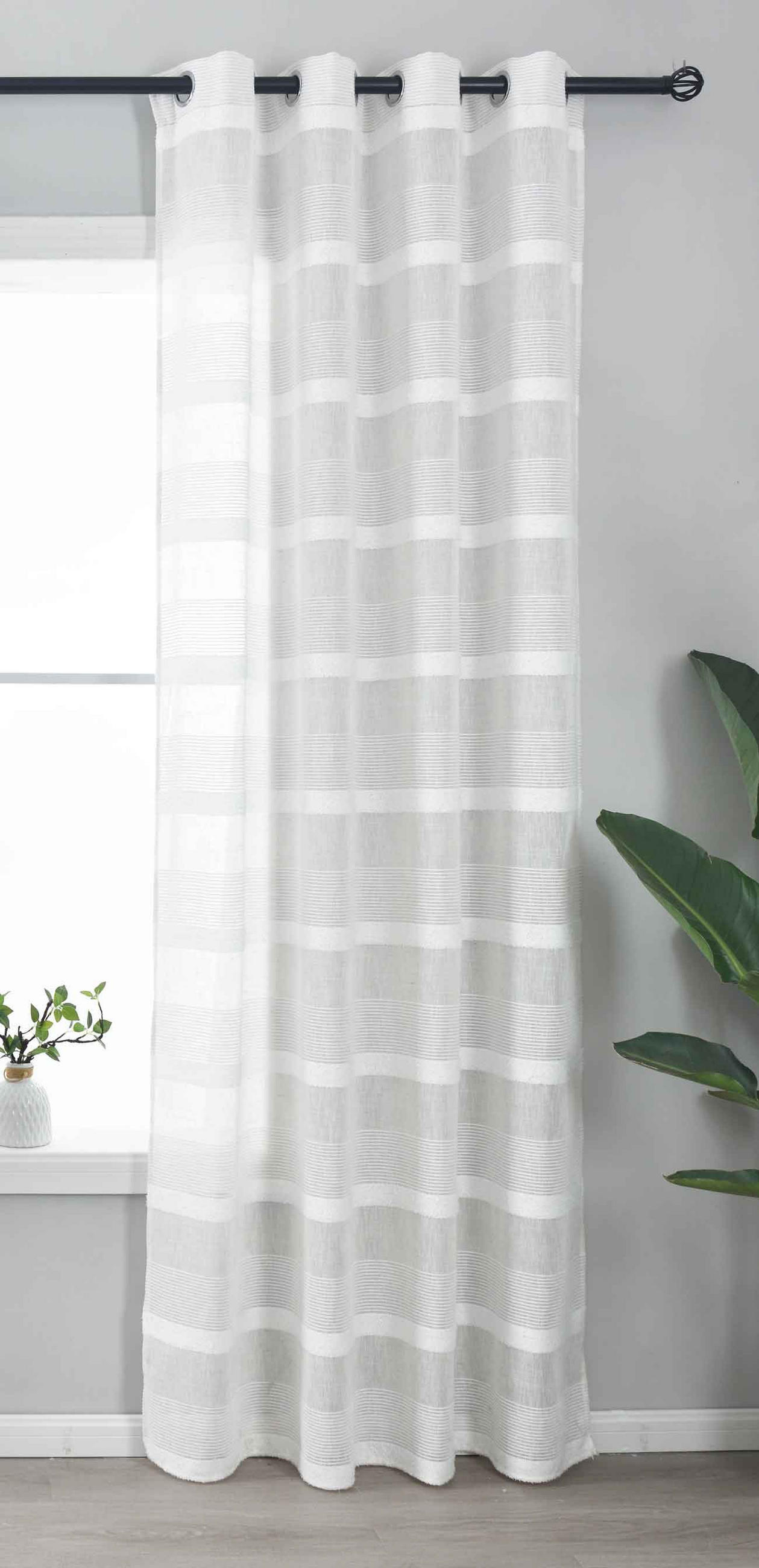 VORHANG »Halle« HxB 245x140 cm Natur - Naturfarben, Textil (140/245cm) - Gardinenbox