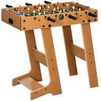 TISCHFUSBALL DE-18852 mit 18 Spielern & 2 Bällen - Naturfarben, Holzwerkstoff (37/69cm) - ComfortXL