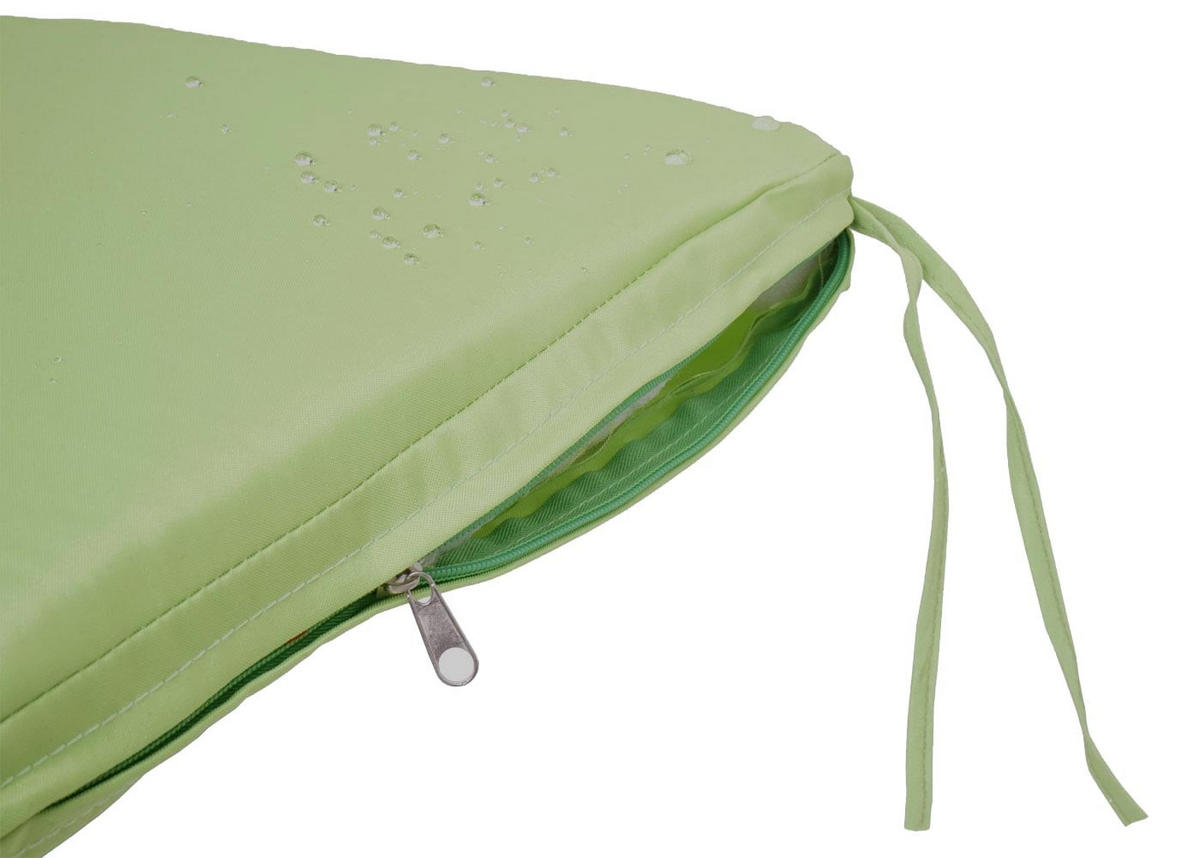 SITZBANK 3er 87x164x57cm Anthrazit/Grün - Anthrazit, Metall (164/87/57cm) - PROREGAL