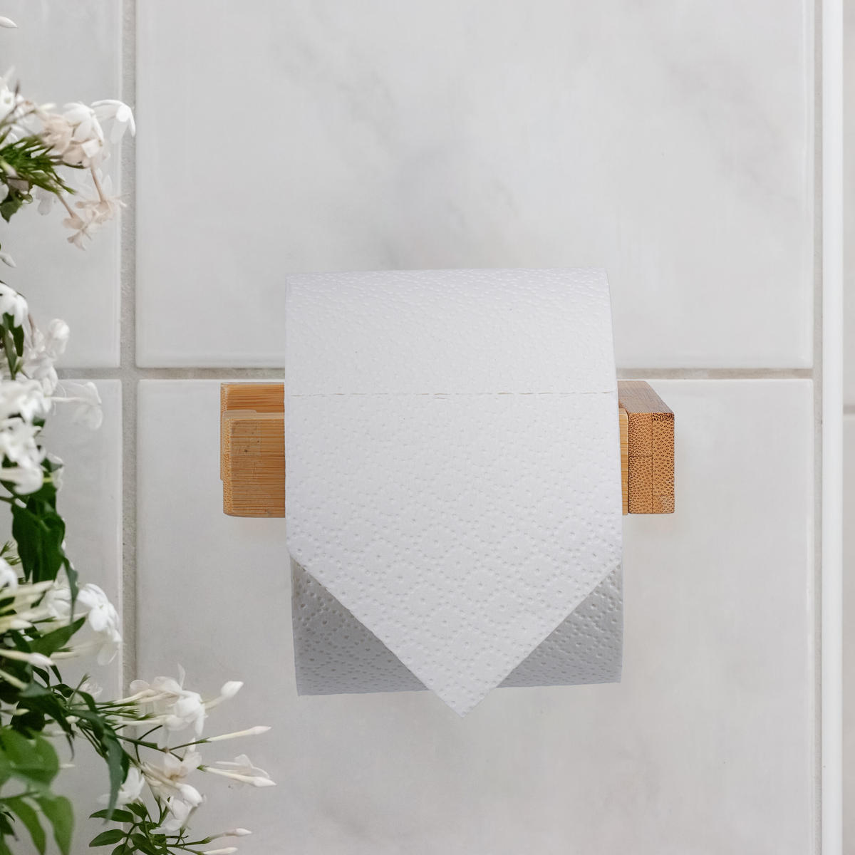 TOILETTENPAPIERHALTER - Hellbraun, Holz (13.5/3/9cm) - Relaxdays