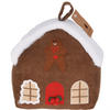 TÜRSTOPPER Haus des Weihnachtsmanns - Braun, Textil (13/20cm) - Home Styling Collection