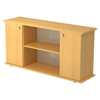 SIDEBOARD mit 2 Flügeltüren 44,8/166,1/84 cm in Buchefarben Knauf/Streifengriff - Buchefarben, Holzwerkstoff (166.1/84/44.8cm) - bümö