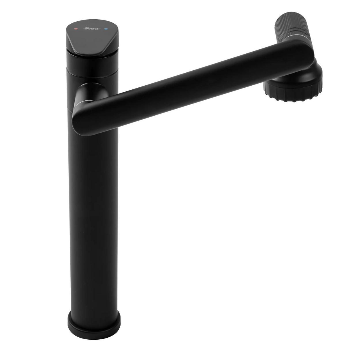 WASCHBECKENARMATUR Rea Paco Black High - Schwarz, Metall (9.5/31/21cm) - REA