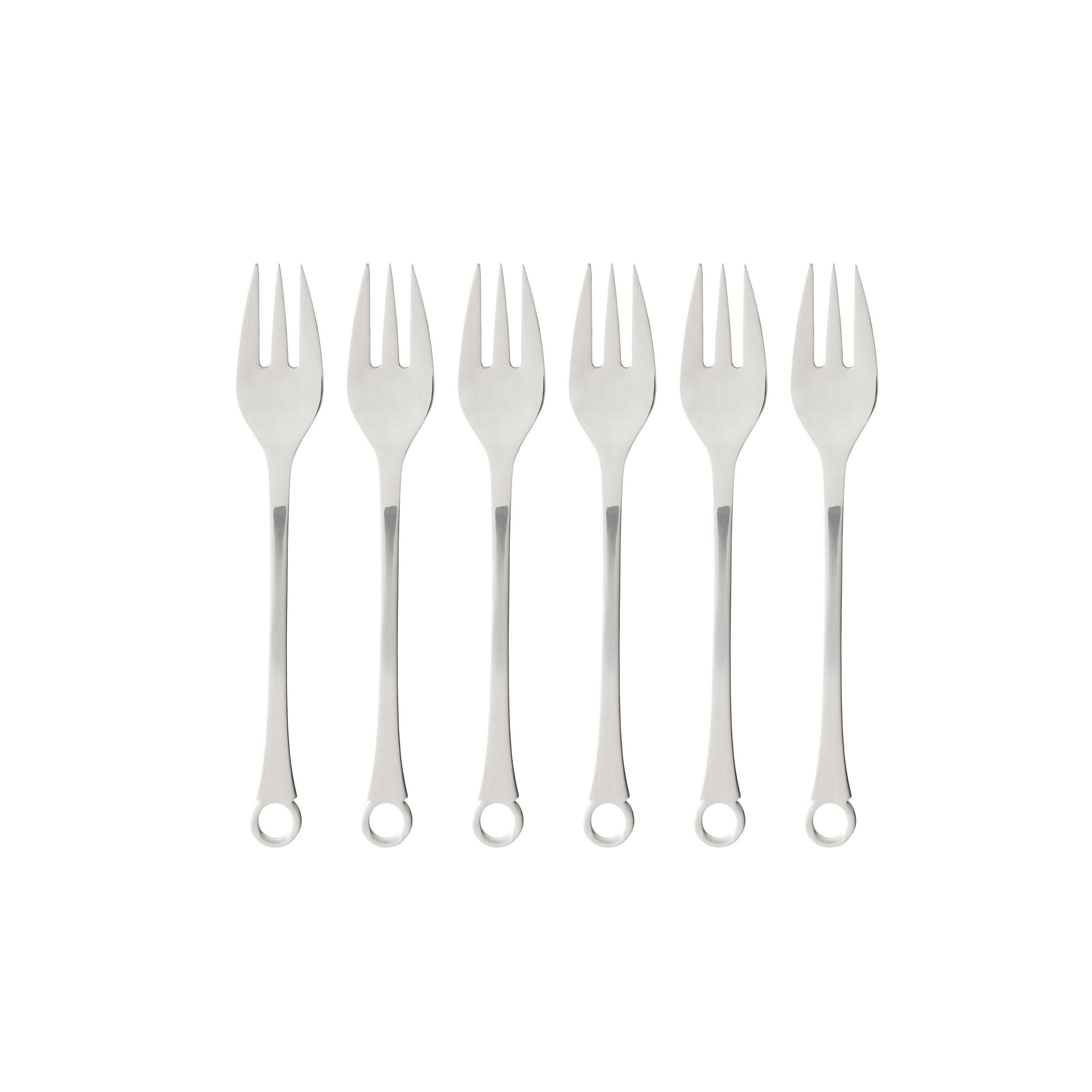 KUCHENGABEL Pantry 6er Setn, 18/8 Edelstahl, 16 cm - Silberfarben, Metall - GENSE