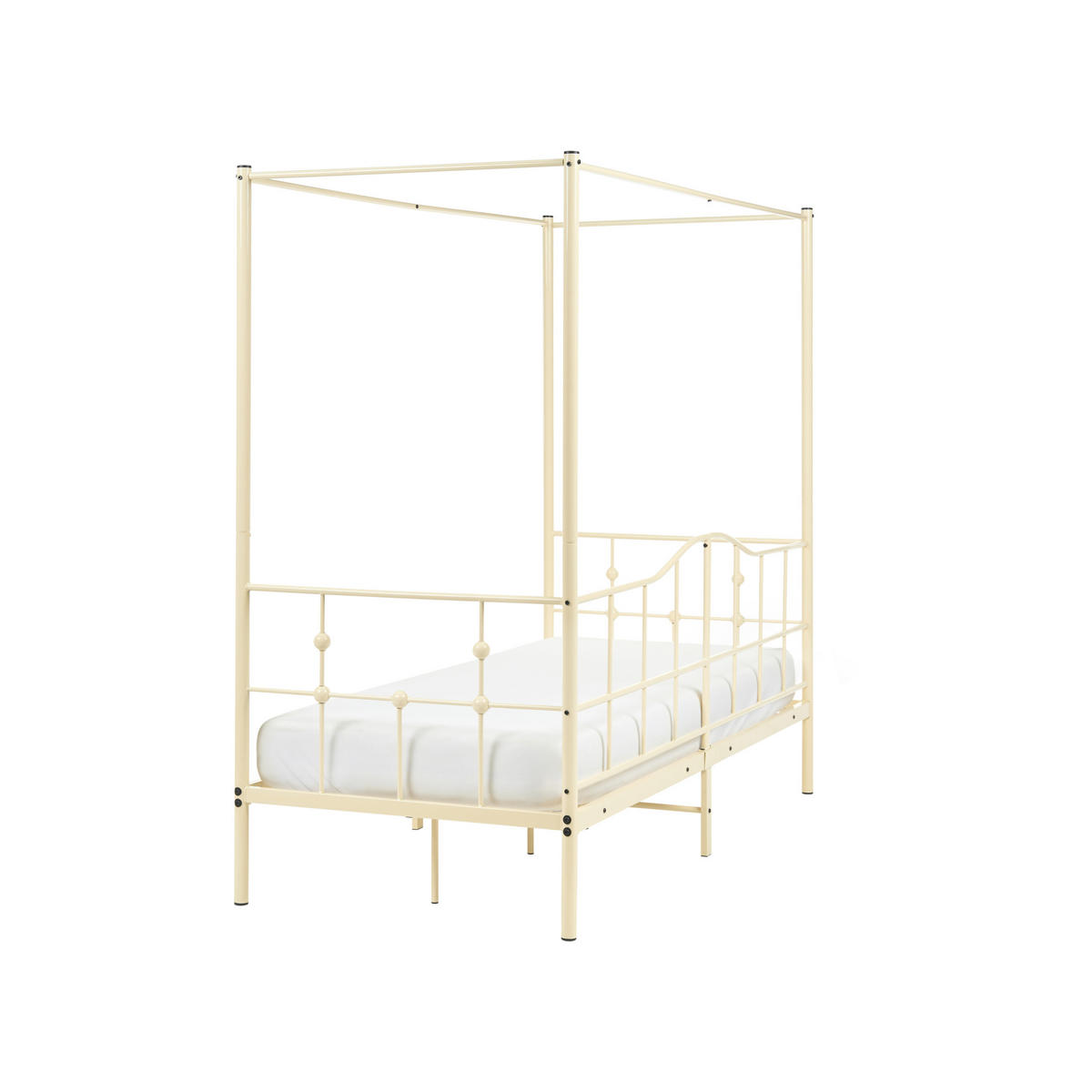 HIMMELBETT Metall 90/200 cm Beige Artonne - Beige, Metall (90/200cm) - Beliani