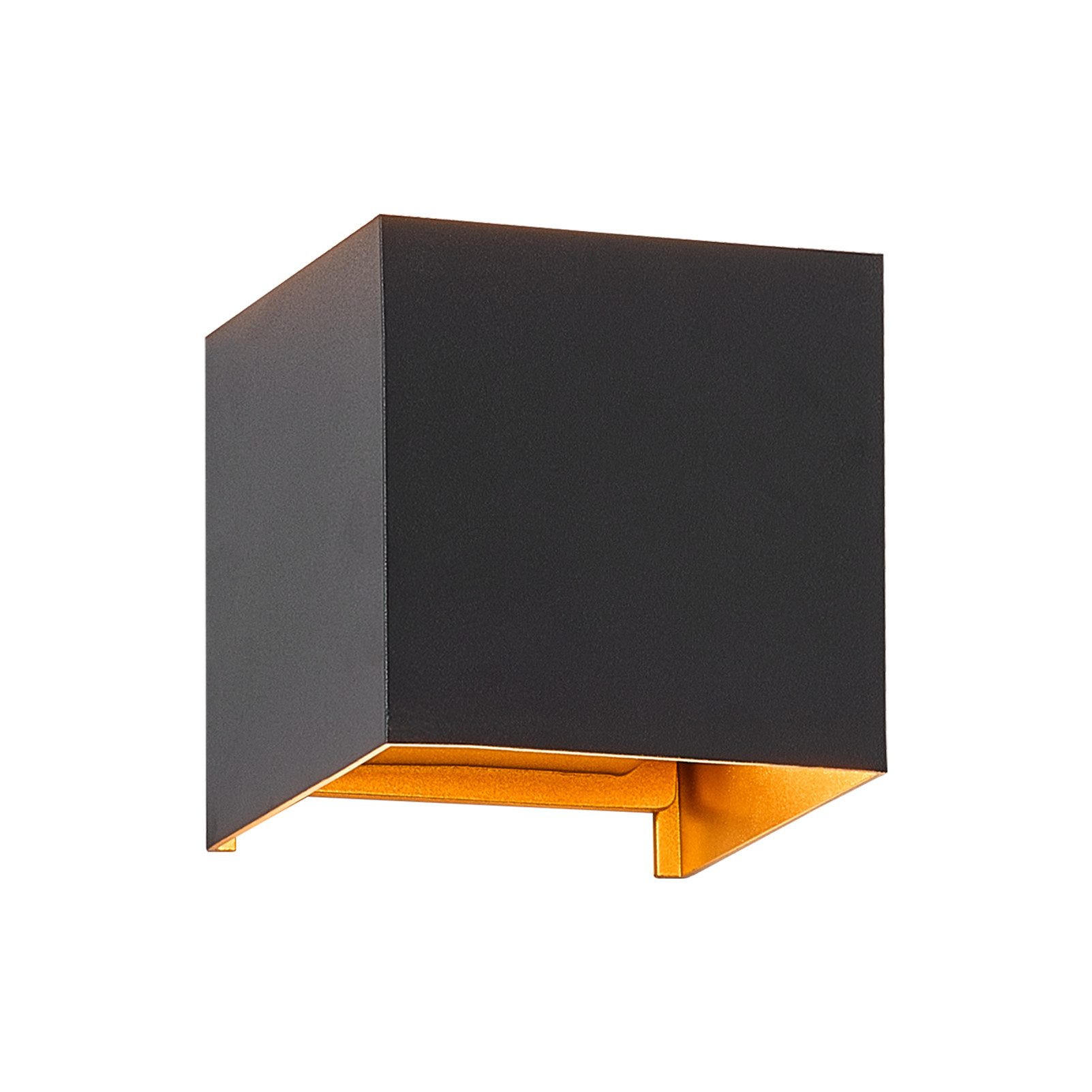 WANDLEUCHTE Lustrum 10/10/10 cm - Schwarz, Metall (10/10/10cm) - ZMH