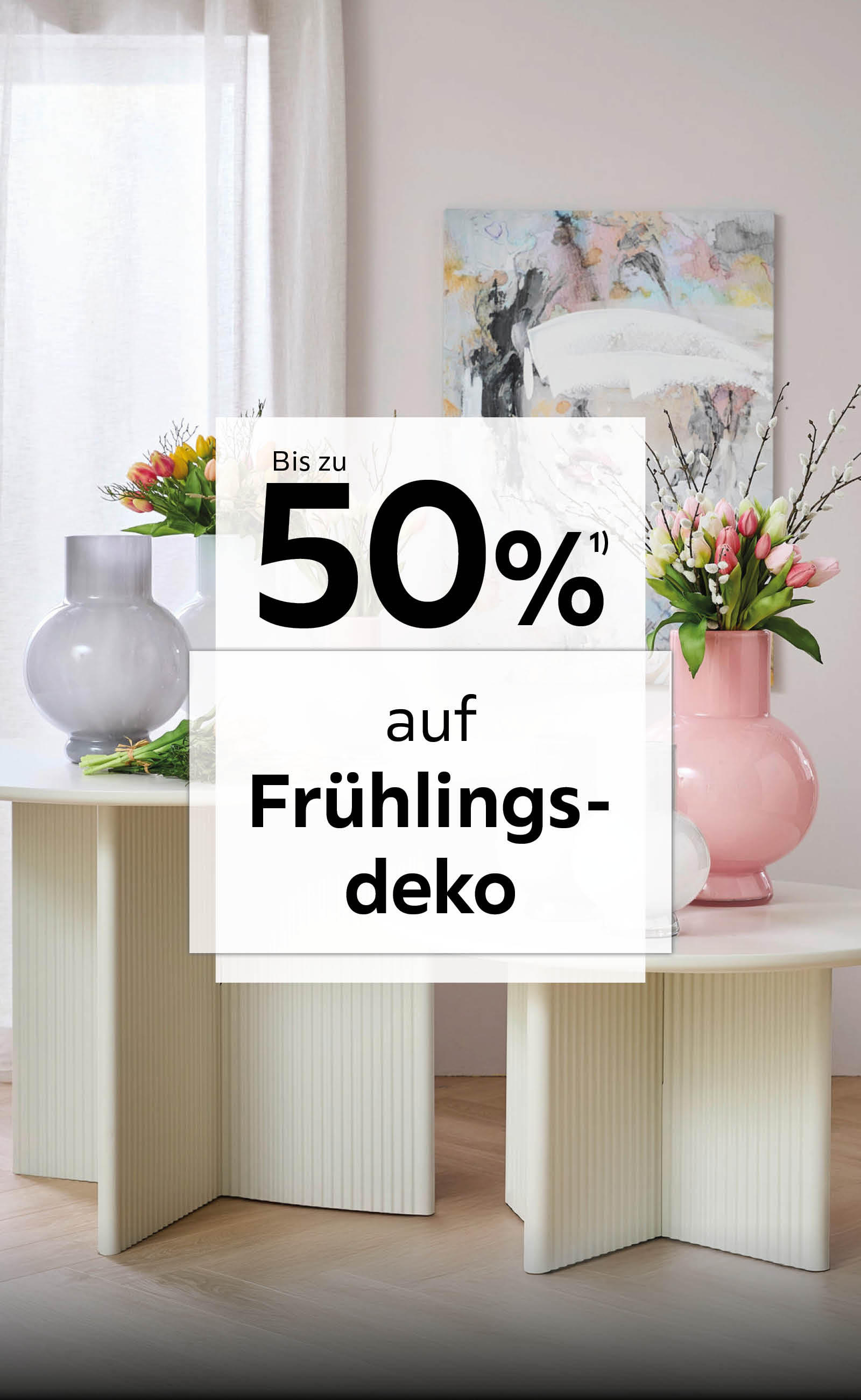 Bis zu 50% auf Frühlingsdeko