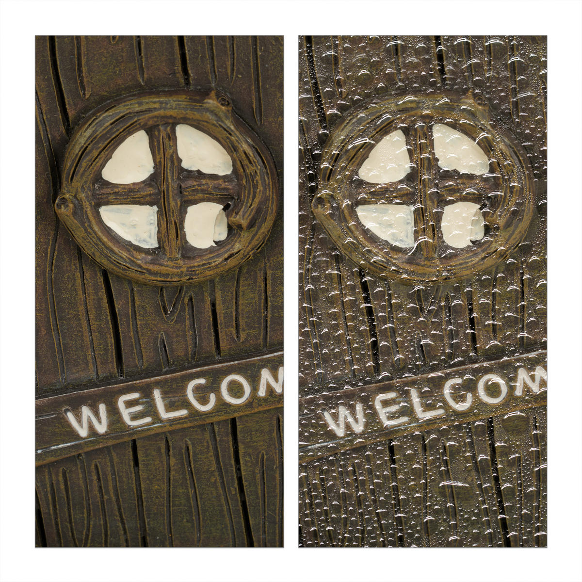 4-DIELNA súprava dverí pre víly - viacfarebná, plast (10/14/2cm) - Relaxdays