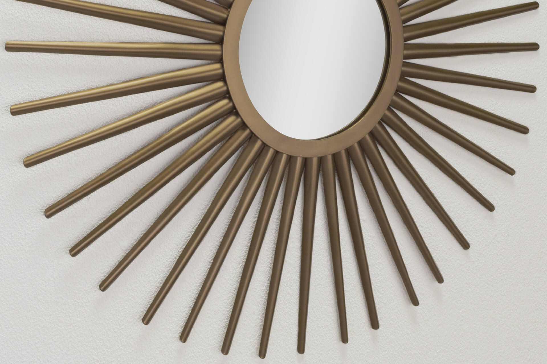 WANDSPIEGEL Gold 92/92 cm - Goldfarben, Metall (7.1/92/3cm) - KUNSTLOFT