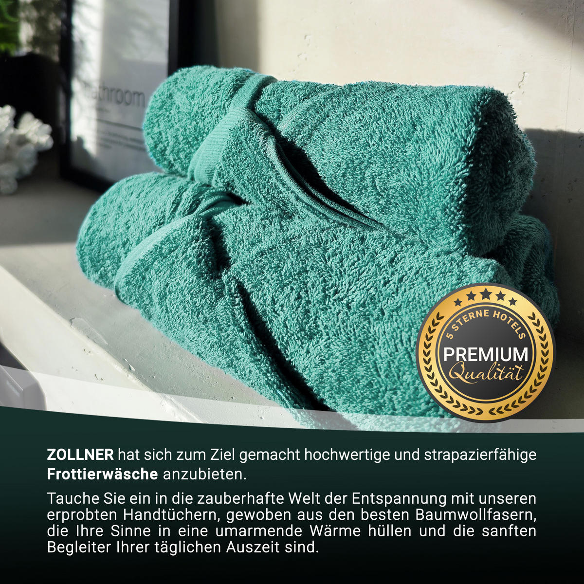 SEIFTÜCHER, 10er-Set, 30x30 cm, 100% Baumwolle, Grün - Türkis, Textil (30/30cm) - Zollner