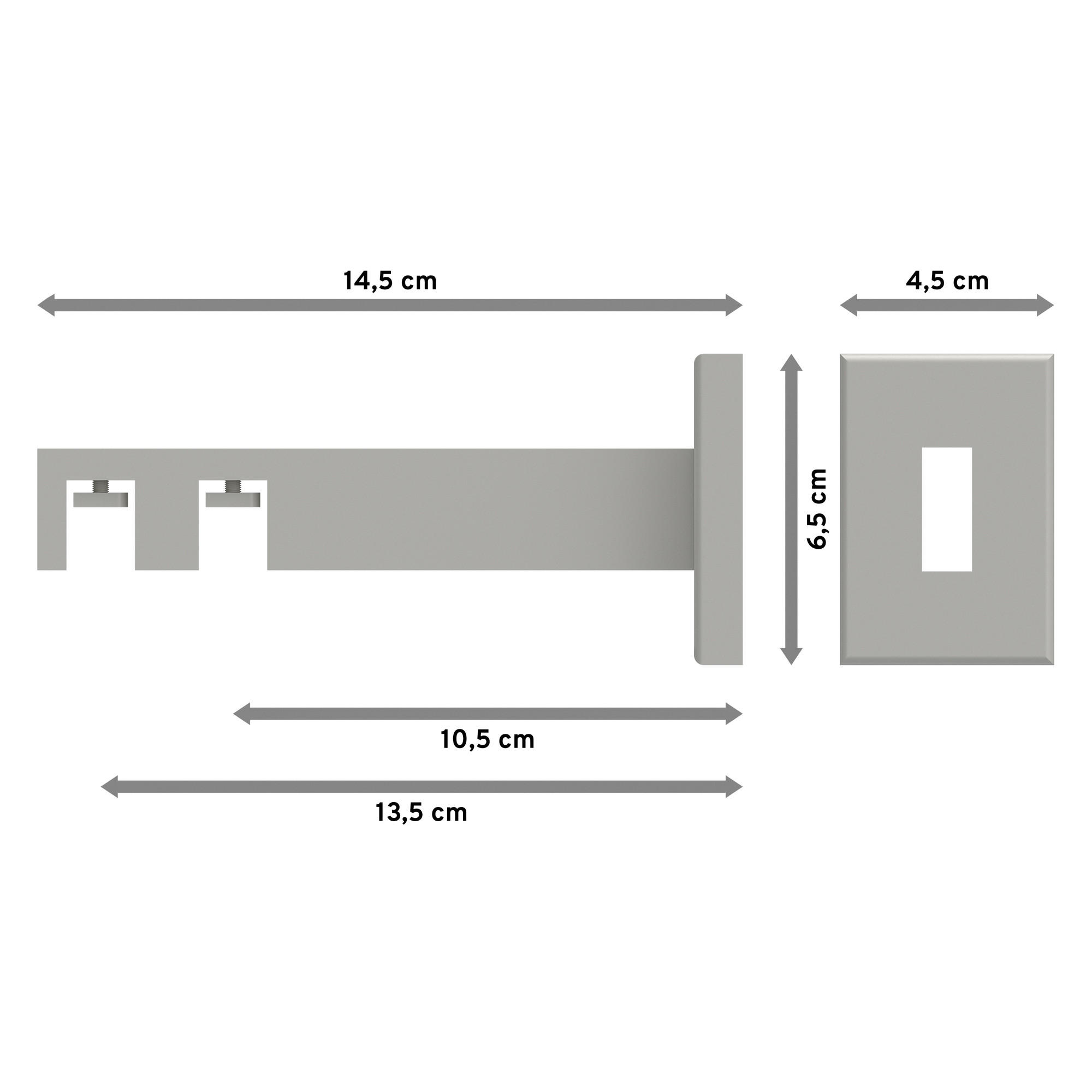 TRÄGER FÜR GARDINENSTANGEN INNENLAUF 14x35 mm, Smartline 2-läufig lang, Weiß - Weiß, Metall (14.5/6.5/4.5cm) - INTERDECO
