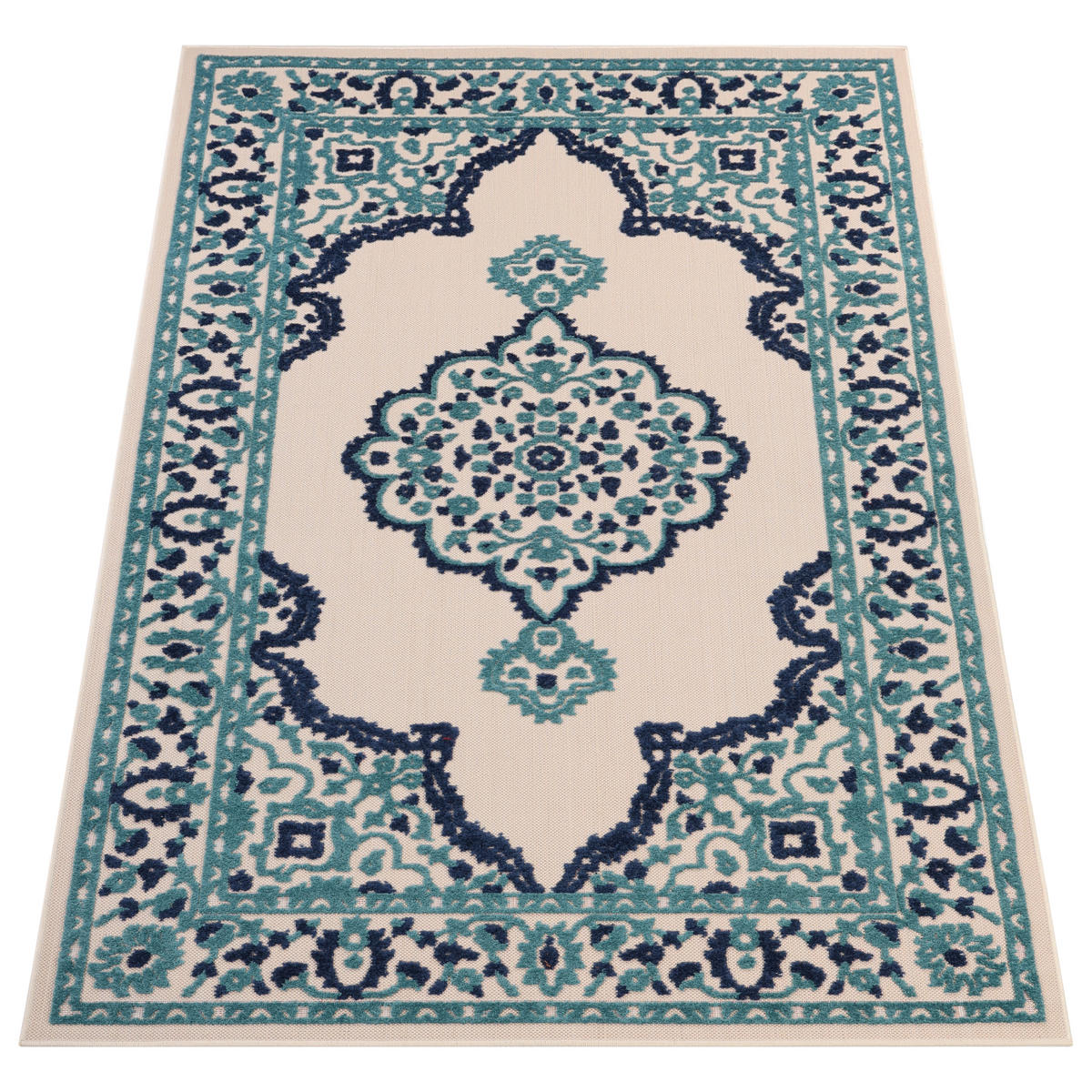 TEPPICH PATIO CREME 90/150 cm - Creme, Textil (90/150cm) - Tapiso
