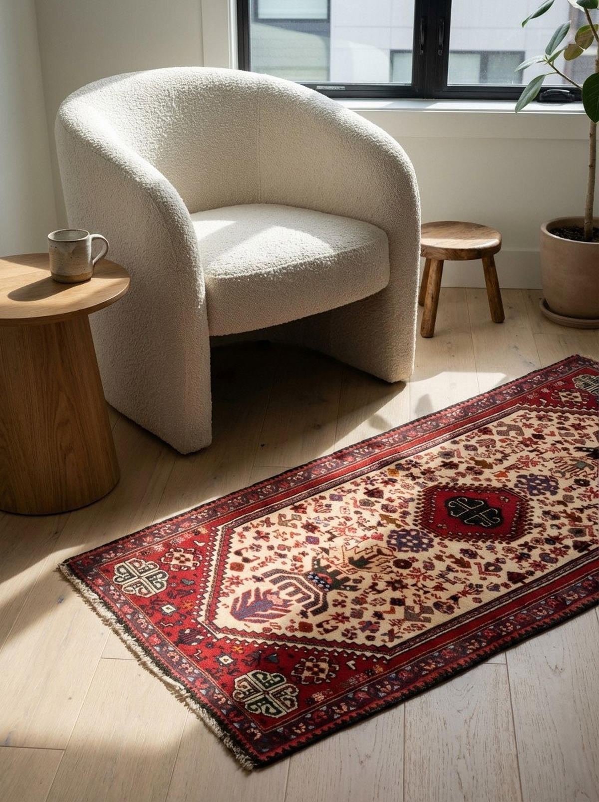 TEPPICH Gashgai Mehrfarbig 155/74 cm Schurwolle - Multicolor, Textil (74/155cm) - Looma