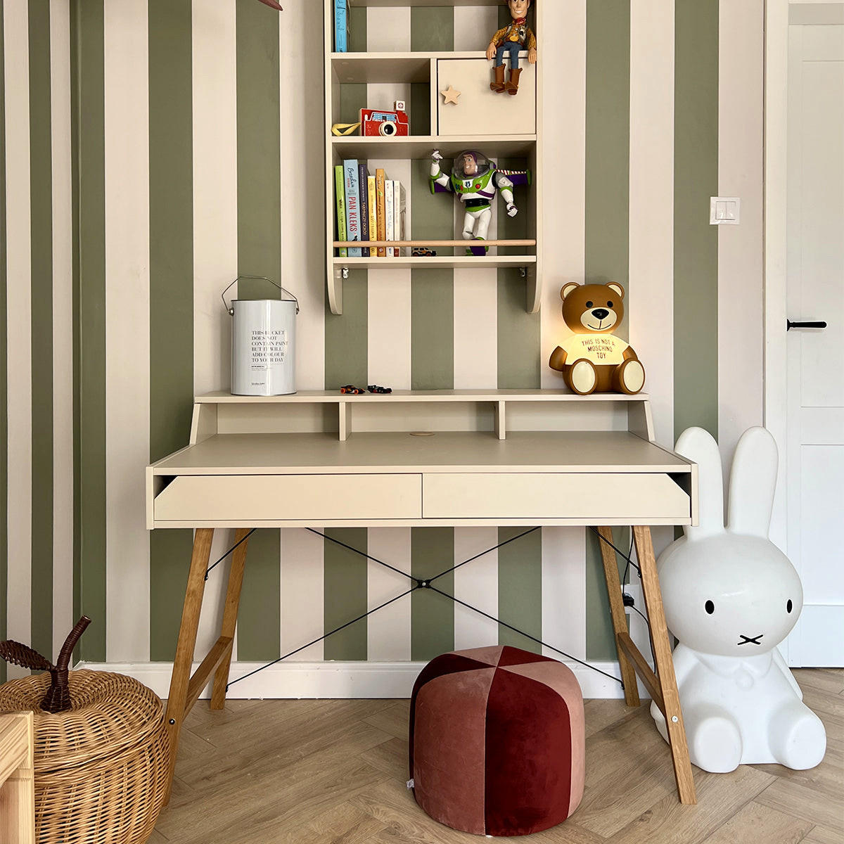 SCHREIBTISCH Kaschmir - Beige, Holzwerkstoff (60/120/86cm) - Petits-meubles